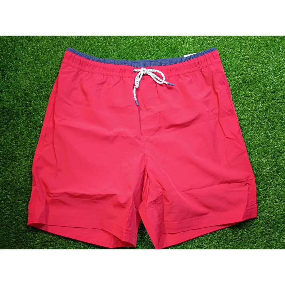 Member's Mark Men's Resort Swim Trunk Red Blue NWT M